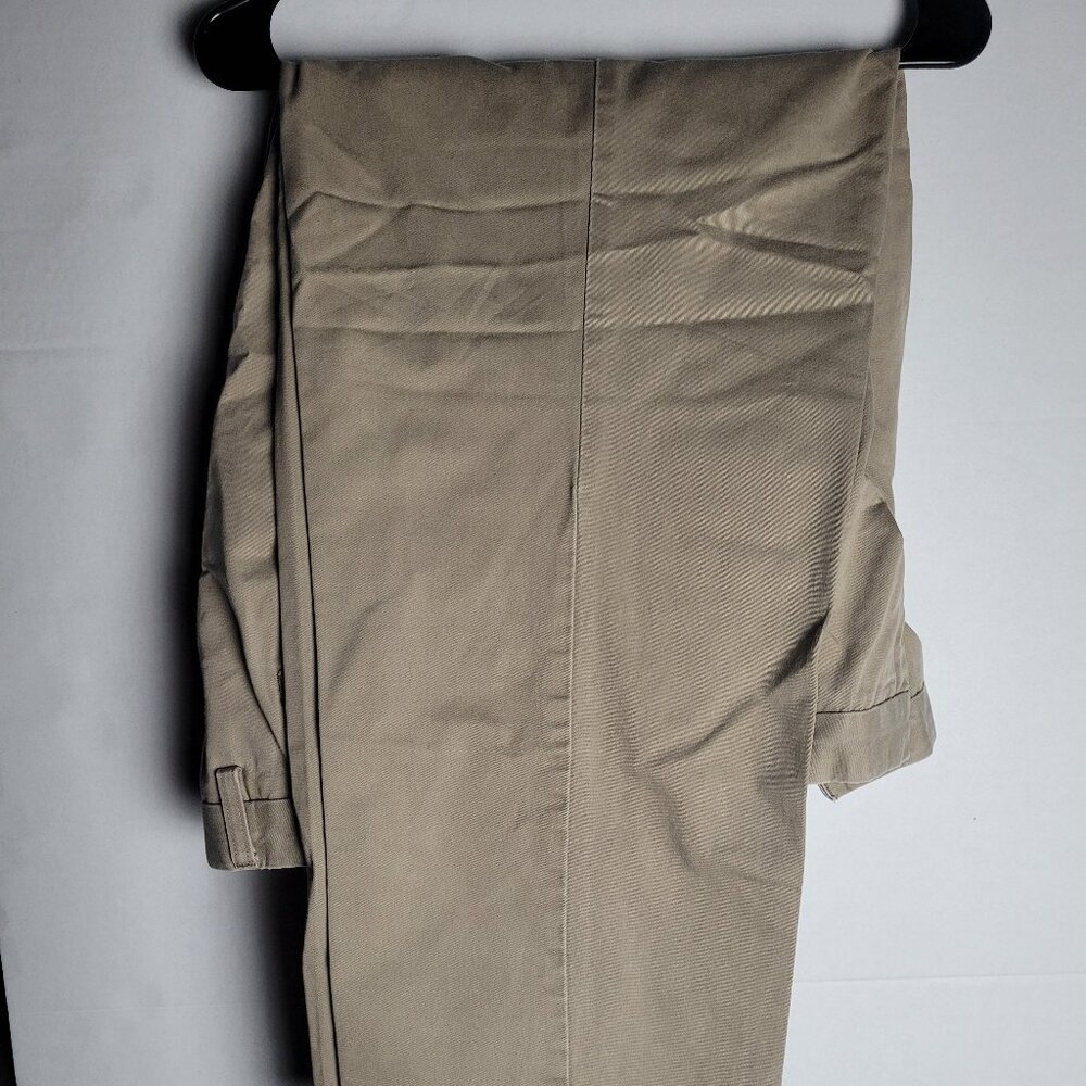 dockers d4 signature khaki relaxed fit men’s 38x32 beige pleated cuffed
